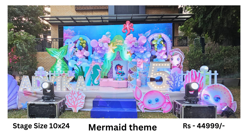 Mermaid theme decorations ideas | Mermaid theme decorations